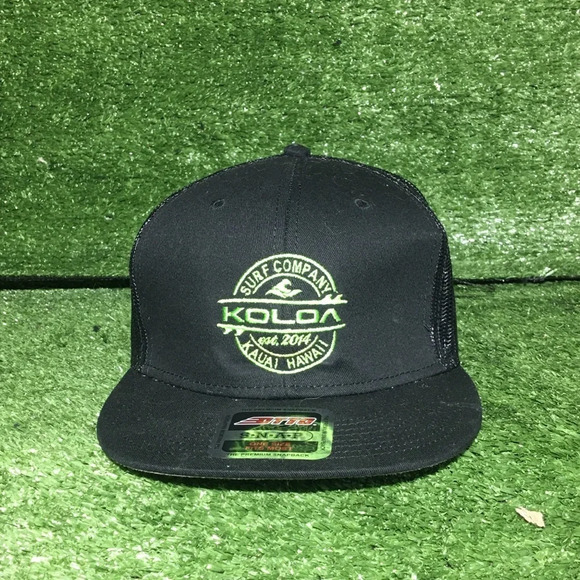 Mens Koloa hat SnapBack mesh trucker flat brim surfing Hawaii 2014 - Picture 1 of 4